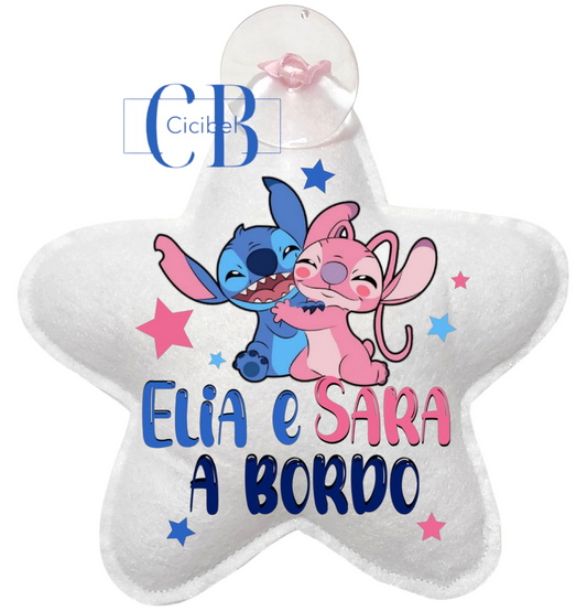 STELLA BIMBO A BORDO CON STITCH E ANGEL