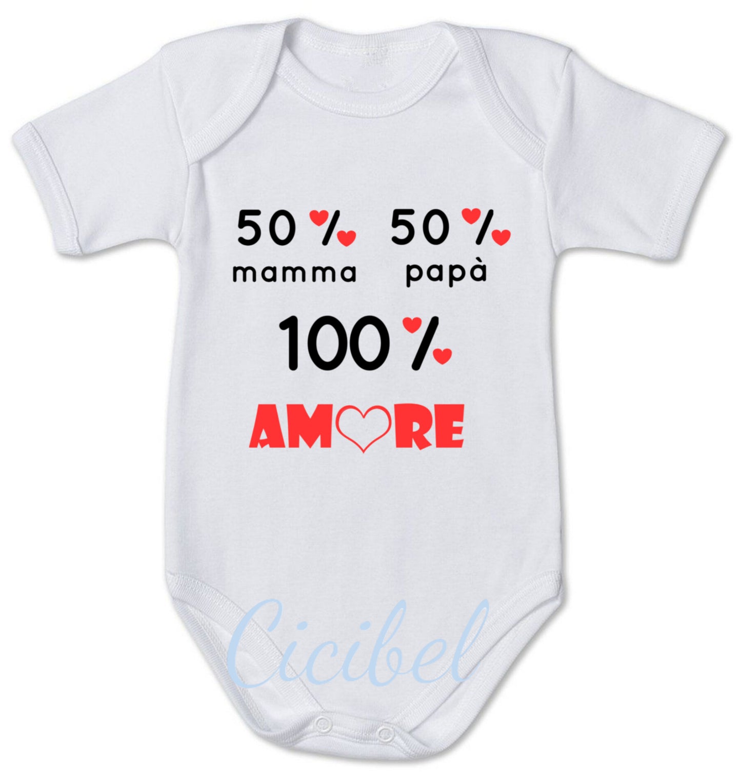 Body neonato 100% AMORE