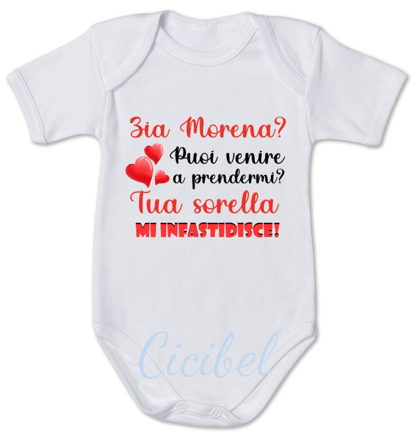 Body NEONATO DEDICA ZIA