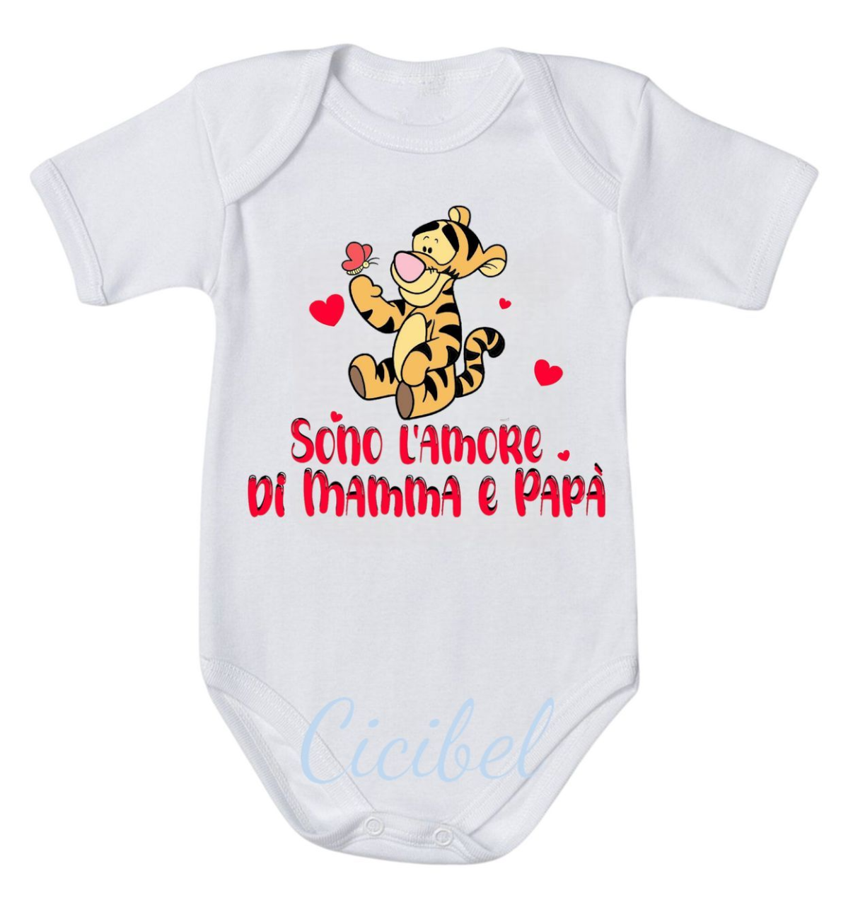 Body AMORE DI MAMMA E PAPA' TIGRO