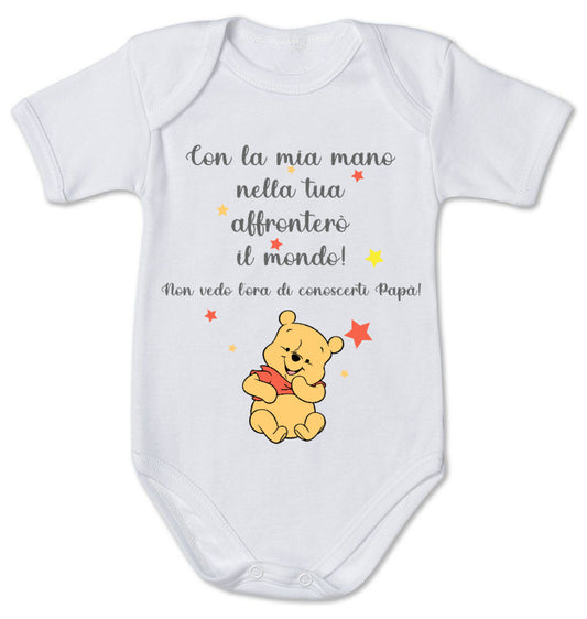 Body neonato NON VEDO L'ORA DI CONOSCERTI PAPA'