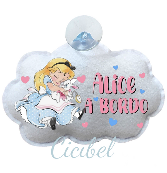 NUVOLA BIMBO A BORDO CON ALICE