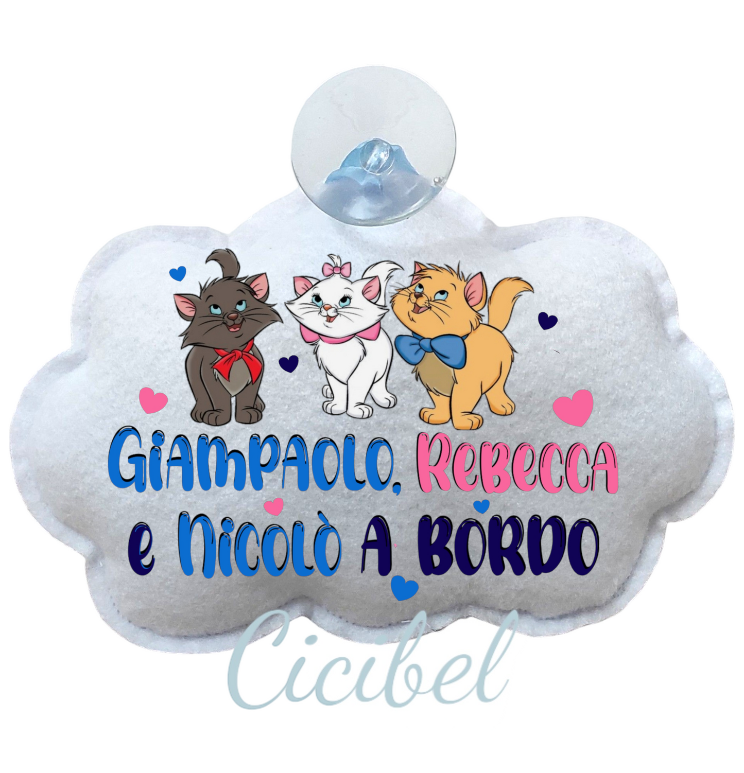 NUVOLA BIMBO A BORDO ARISTOGATTI