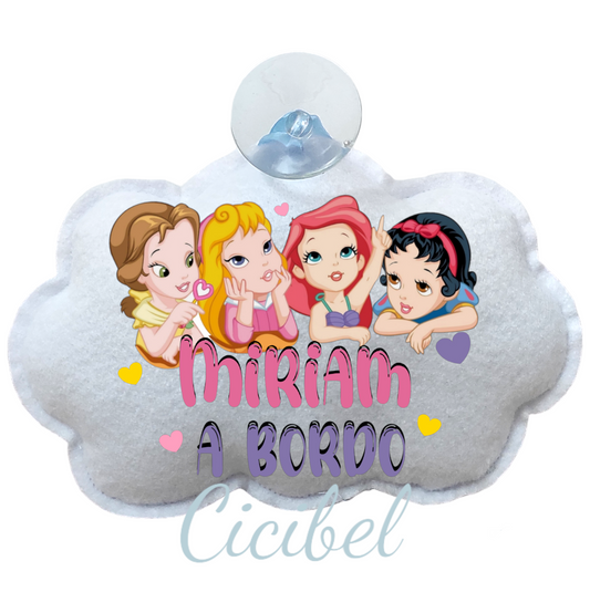 NUVOLA BIMBO A BORDO CON PRINCIPESSE