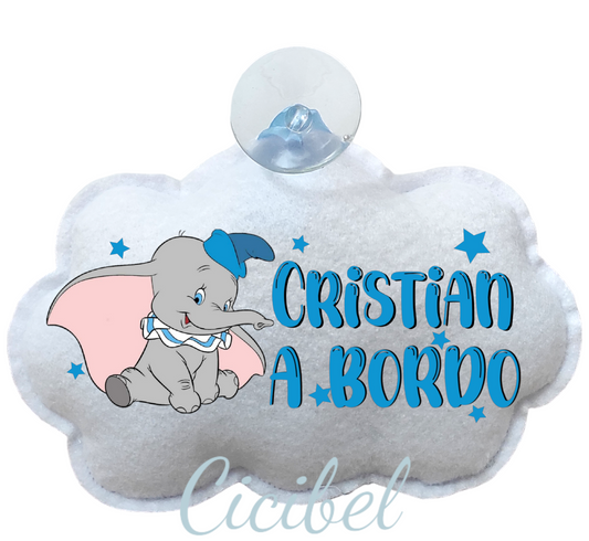 NUVOLA BIMBO A BORDO CON  DUMBO