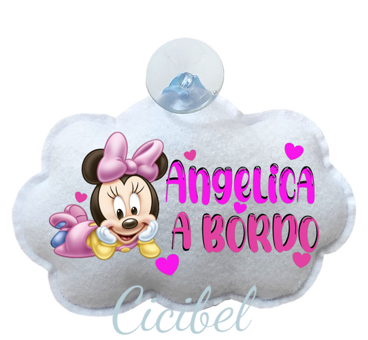 NUVOLA BIMBO A BORDO CON MINNIE