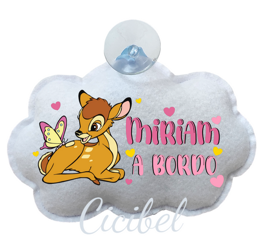 NUVOLA BIMBO A BORDO CON BAMBI