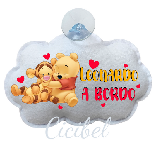 NUVOLA BIMBO A BORDO CON WINNIE E TIGRO
