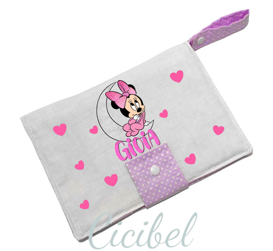 PORTA PANNOLINI/SALVIETTE MINNIE SU LUNA