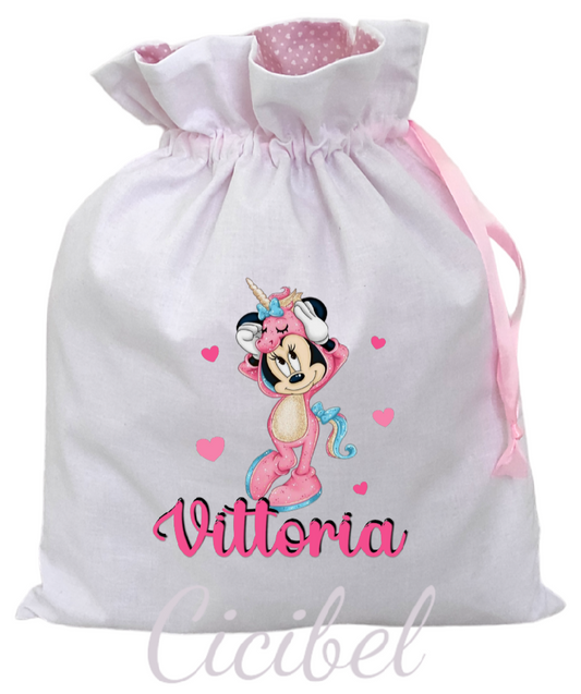 SACCHETTO PORTA CAMBIO MINNE UNICORNO