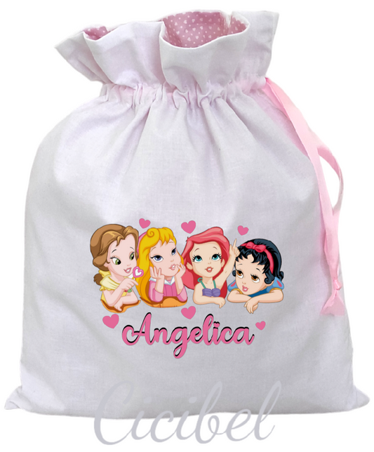 SACCHETTO PORTA CAMBIO PRINCIPESSE