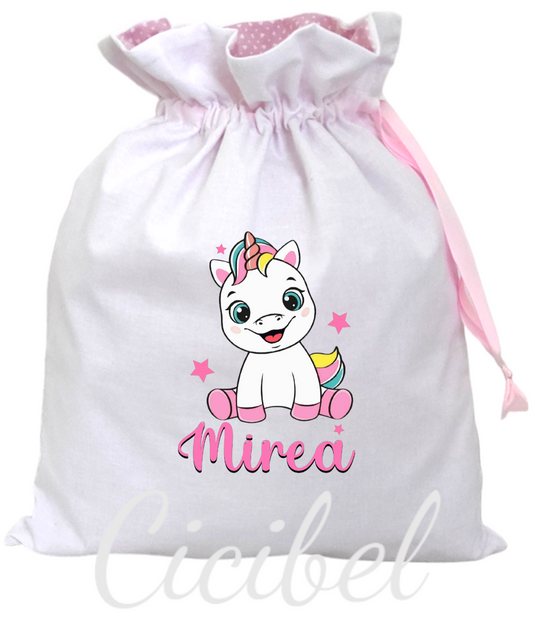 SACCHETTO PORTA CAMBIO UNICORNO