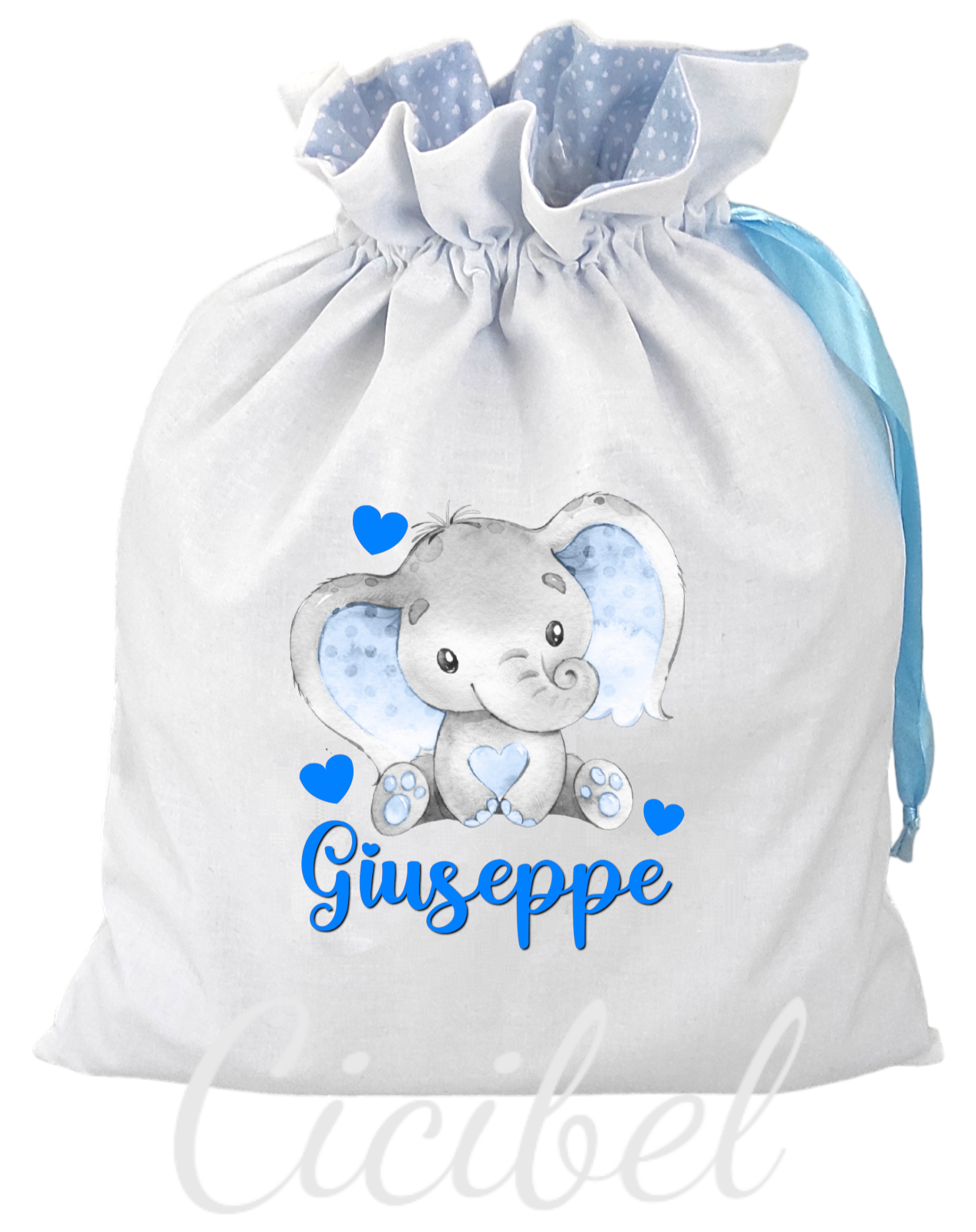 SACCHETTO PORTA CAMBIO ELEFANTINO