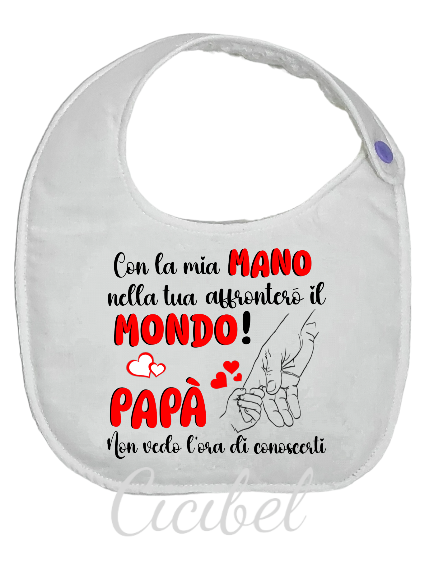 BAVAGLINO 0/12 MESI DEDICA PAPA'