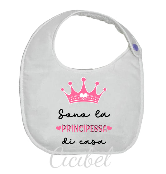 BAVAGLINO 0/12 MESI PRINCIPESSA DI CASA