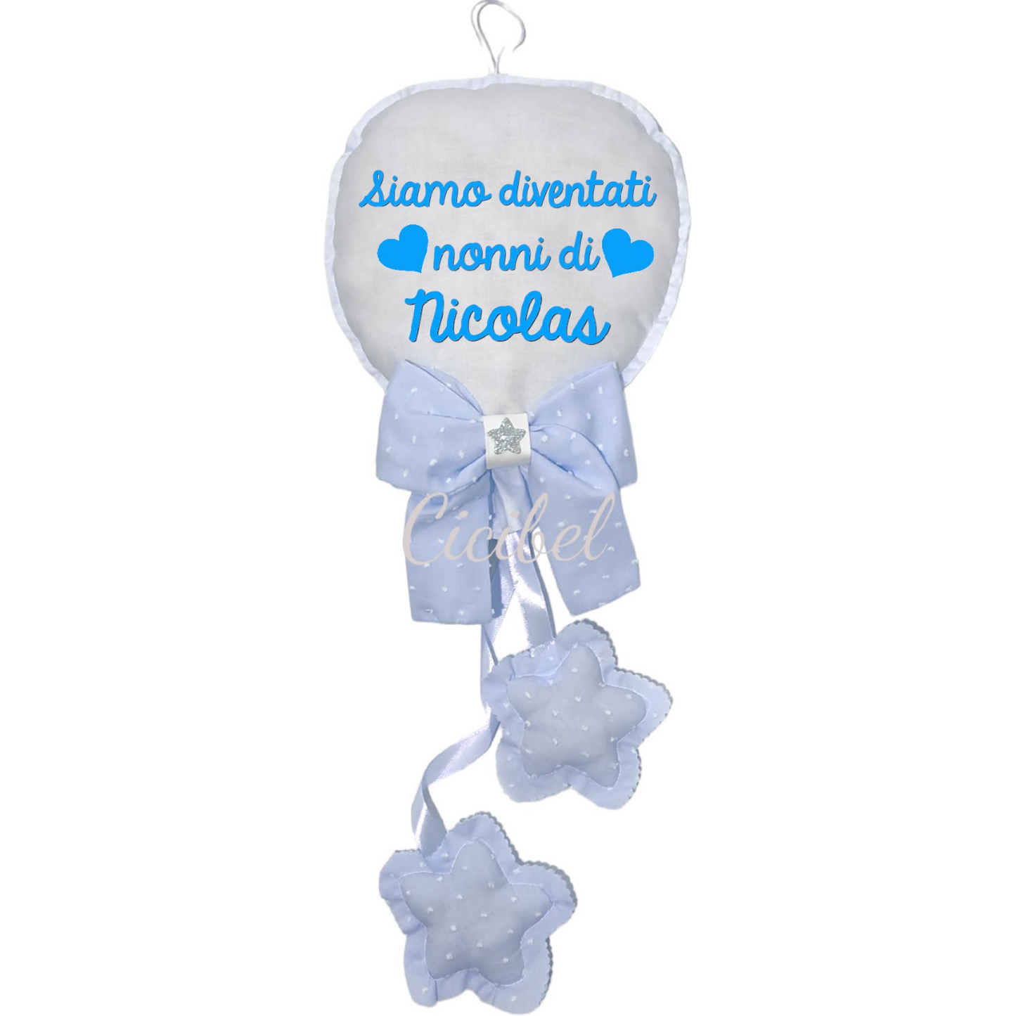 FIOCCO PALLONCINO "SIAMO DIVENTATI NONNI"