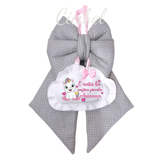 FIOCCO NASCITA CLASSICO GRIGIO UNICORNO