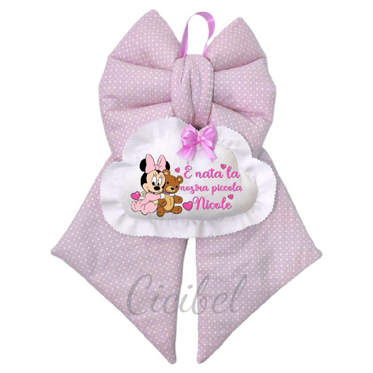 FIOCCO NASCITA CLASSICO ROSA MINNIE
