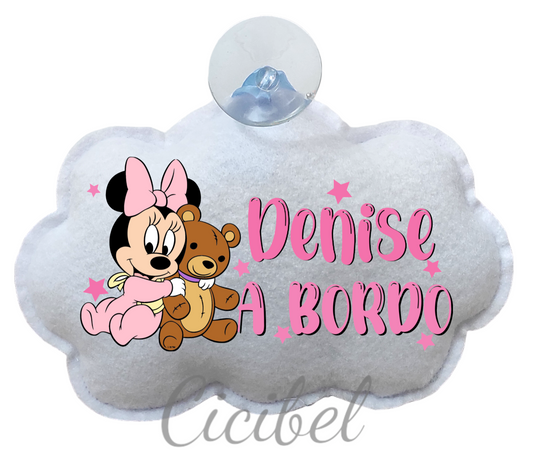 NUVOLA BIMBO A BORDO CON MINNIE E ORSETTO