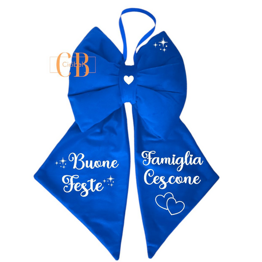 FIOCCO FUORIPORTA/PUNTALE IN VELLUTO BLU