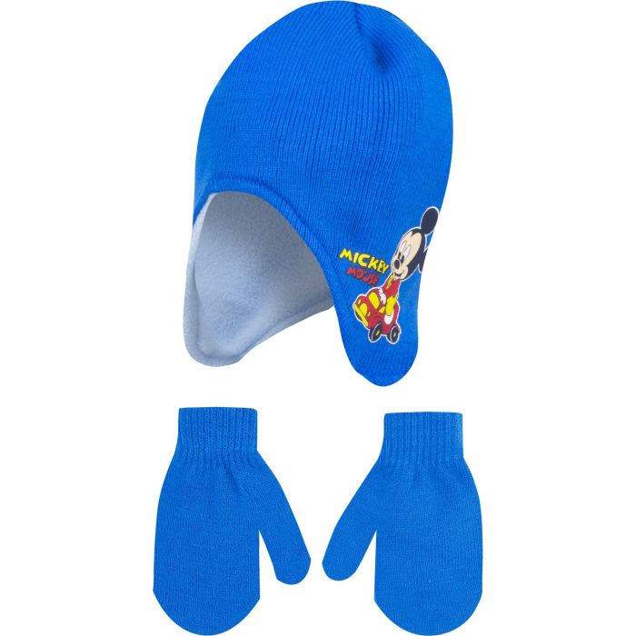 CAPPELLO E GUANTI NEONATO MICKEY MOUSE