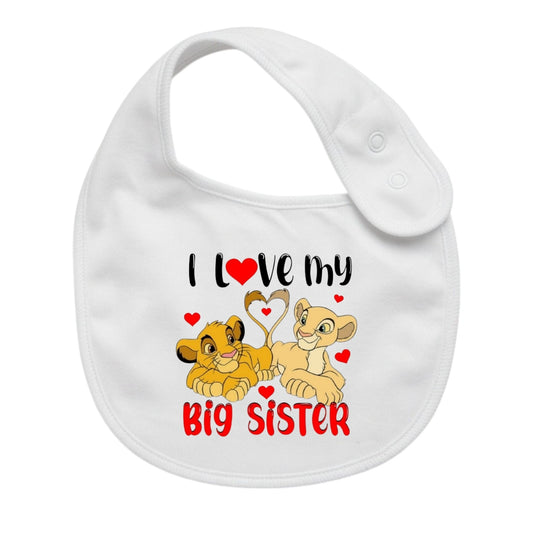 Bavaglino Neonato Personalizzato in cotone 0/12 MESI BROTHER/SISTER