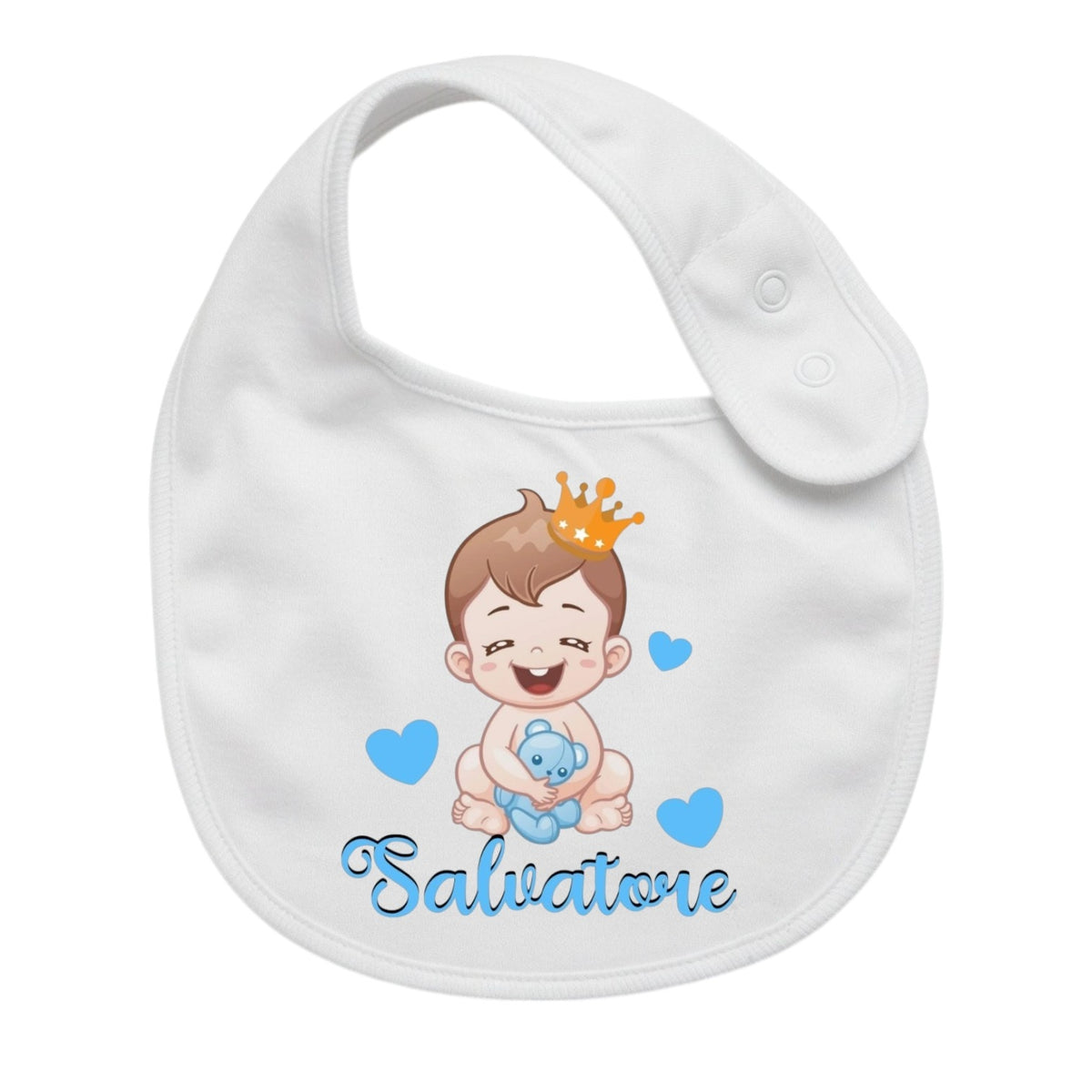Bavaglino Neonato Personalizzato in cotone 0/12 MESI BABY PRICE
