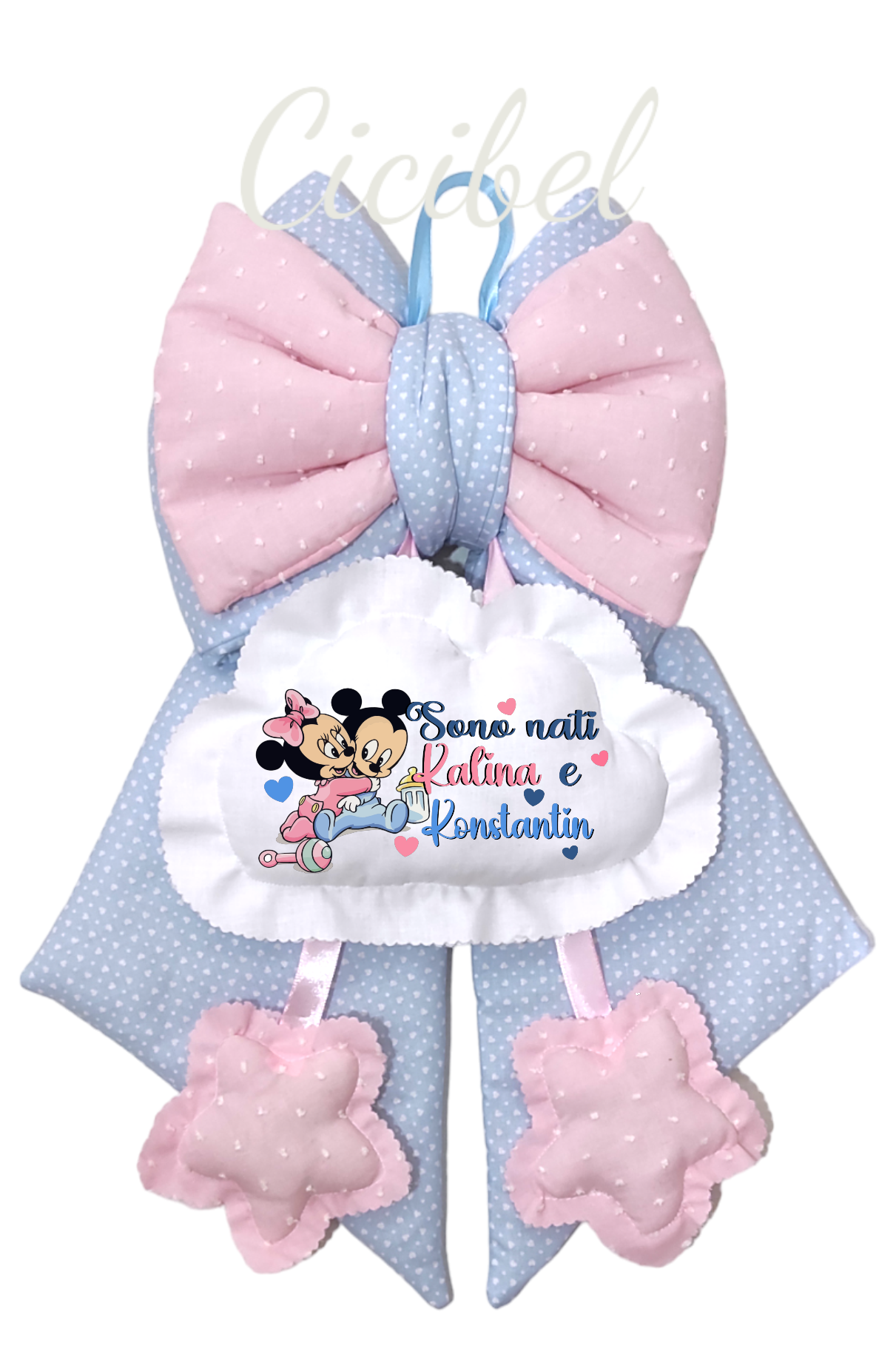 FIOCCO GEMELLARE MINNIE E TOPOLINO