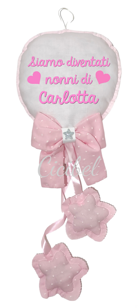 FIOCCO PALLONCINO "SIAMO DIVENTATI NONNI"