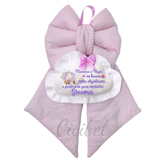 FIOCCO NASCITA CLASSICO ROSA UNICORNO