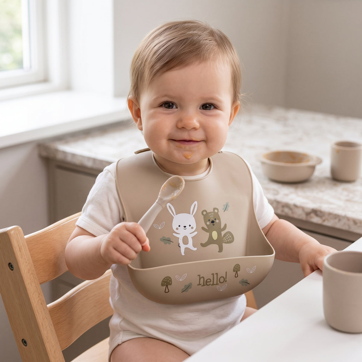 BAVAGLINO IN SILICONE CON ANIMALETTI "ELLEPI"