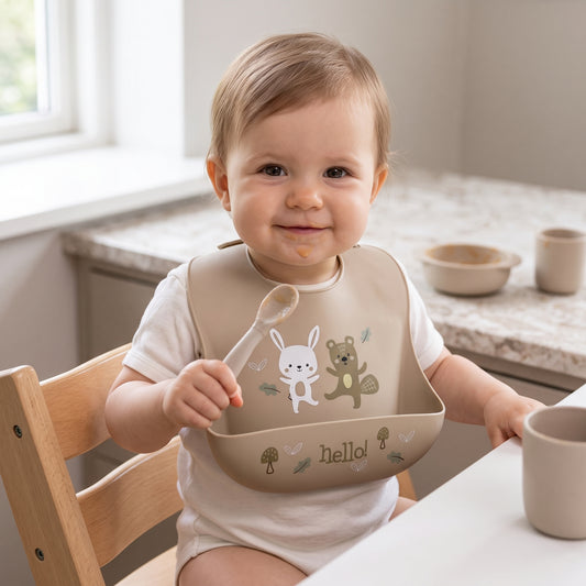 BAVAGLINO IN SILICONE CON ANIMALETTI "ELLEPI"