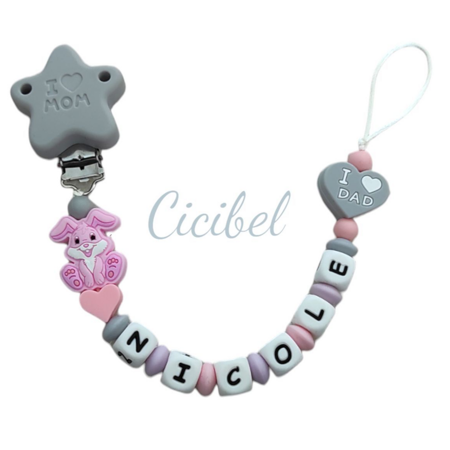 CATENELLA PORTACIUCCIO CONIGLIETTO ROSA