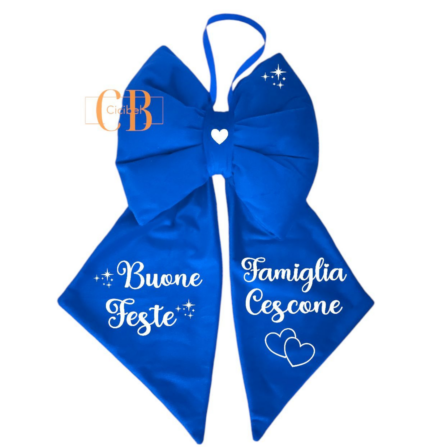 FIOCCO FUORIPORTA/PUNTALE IN VELLUTO BLU