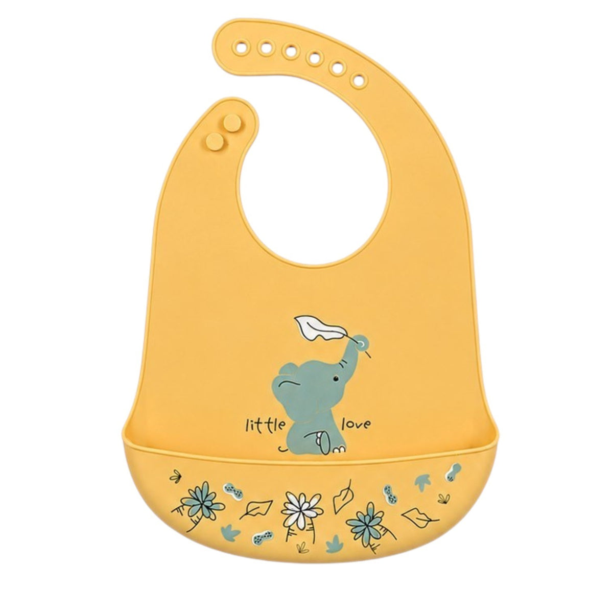 BAVAGLINO IN SILICONE CON ELEFANTINO "ELLEPI"