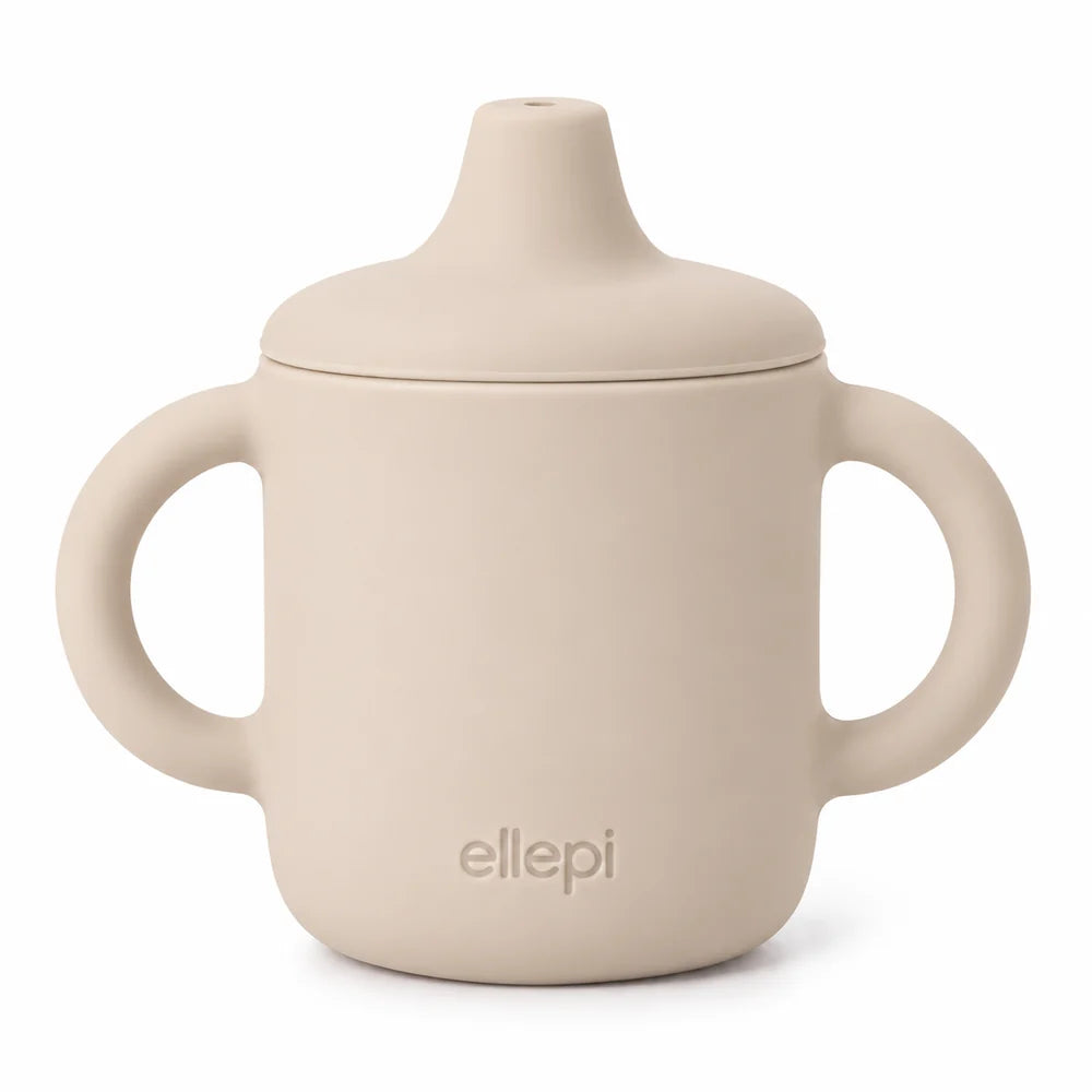 BICCHIERE APPRENDIMENTO IN SILICONE - ELLEPI - ECRU'