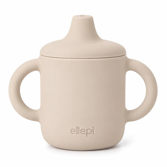 BICCHIERE APPRENDIMENTO IN SILICONE - ELLEPI - ECRU'