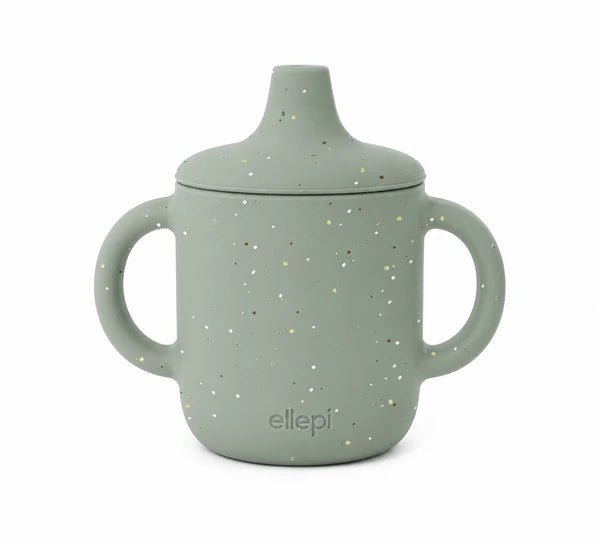 BICCHIERE APPRENDIMENTO IN SILICONE - ELLEPI - VERDE