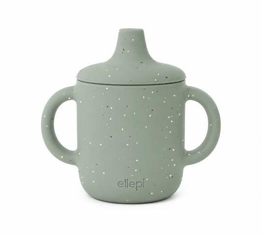 BICCHIERE APPRENDIMENTO IN SILICONE - ELLEPI - VERDE