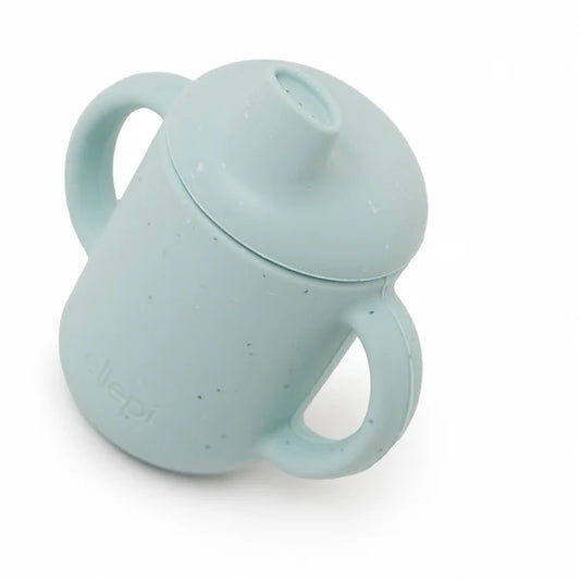 BICCHIERE APPRENDIMENTO IN SILICONE - ELLEPI - VERDE