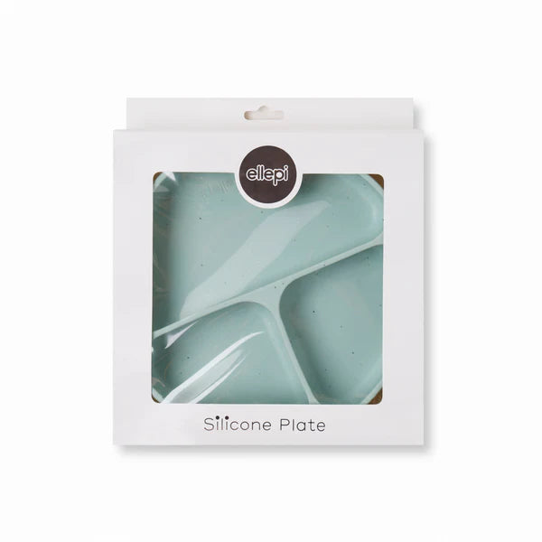 PIATTO IN SILICONE CON VENTOSA - ELLEPI - VERDE