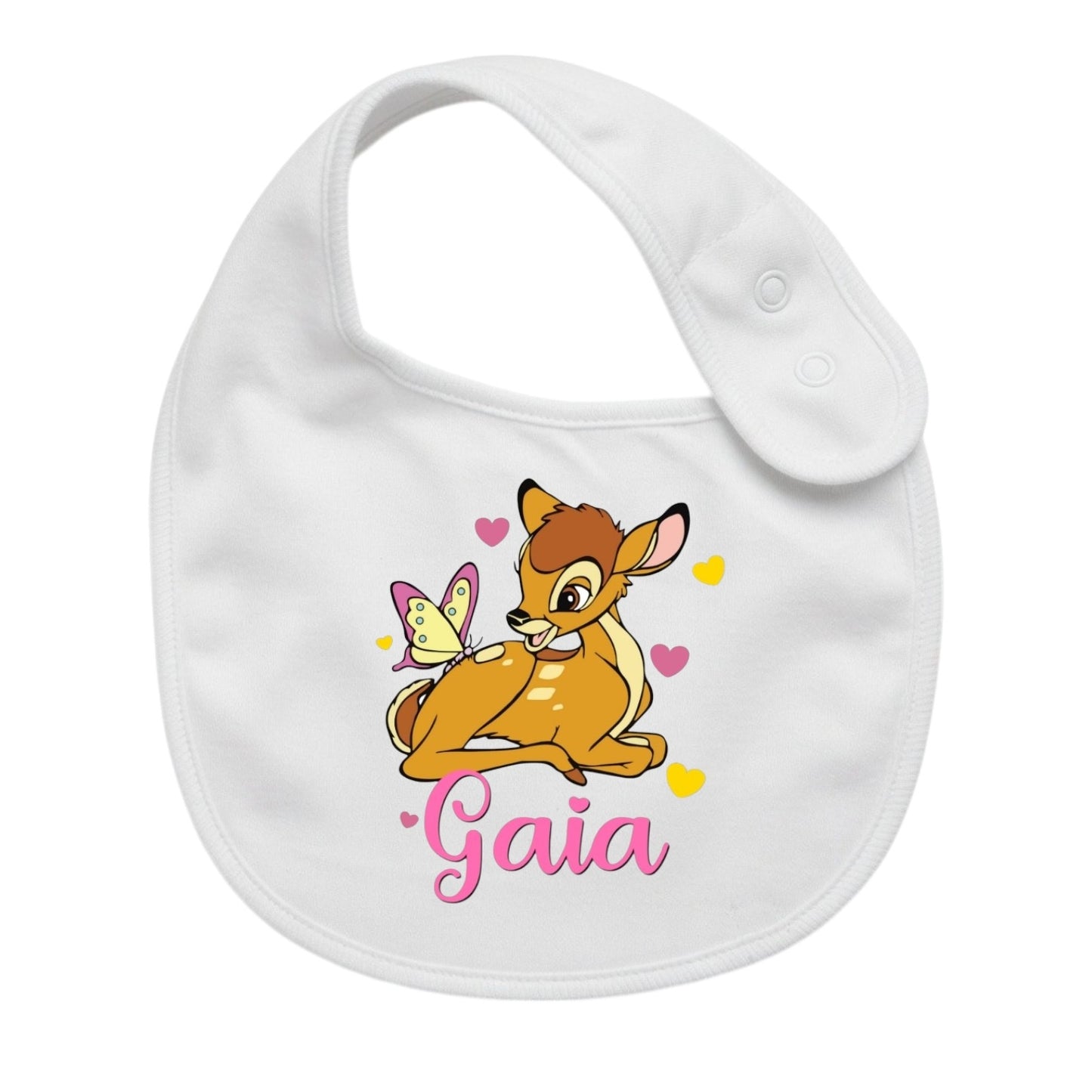 Bavaglino Neonato Personalizzato in cotone 0/12 MESI BAMBI