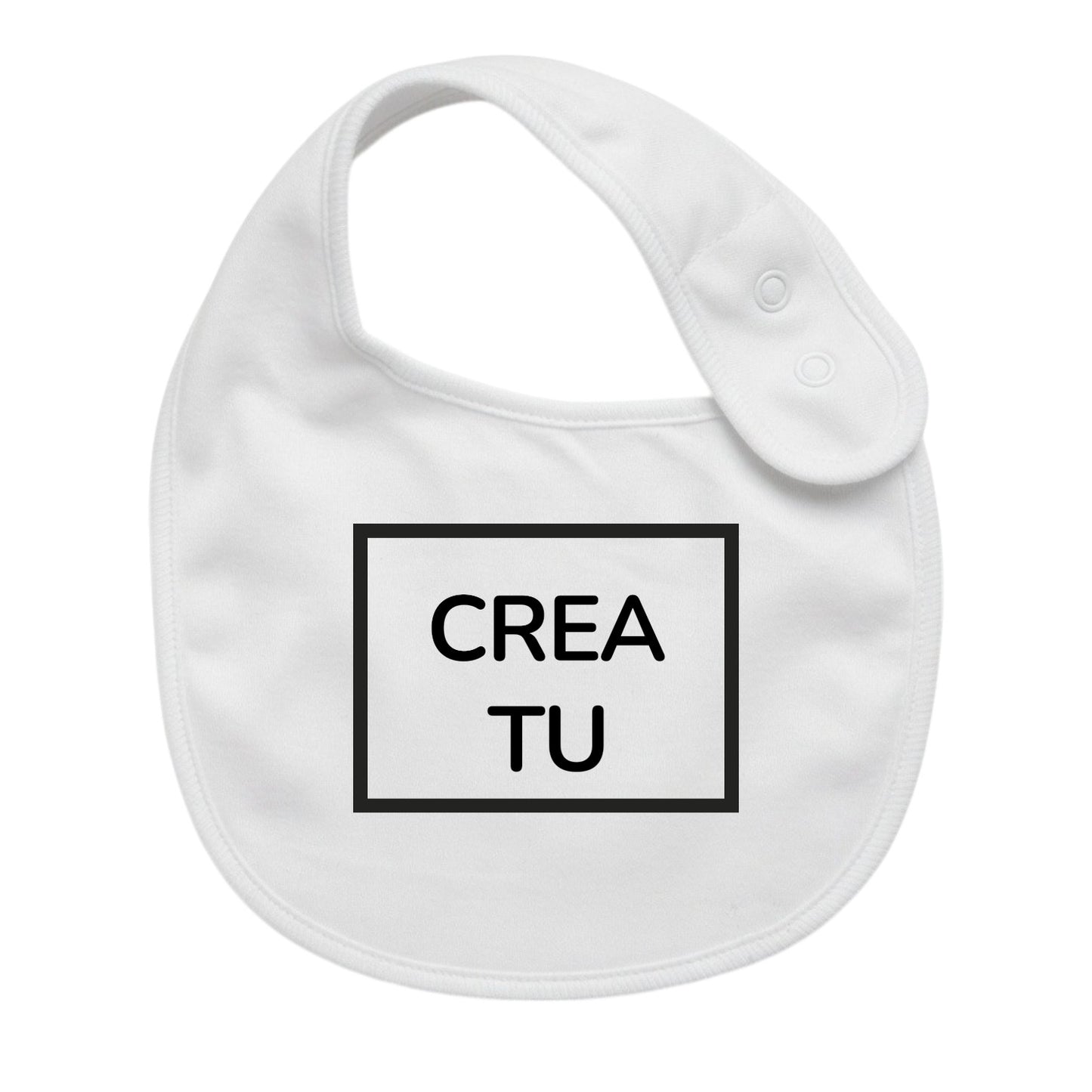 Bavaglino Neonato Personalizzato in cotone CREA TU 0/12 MESI