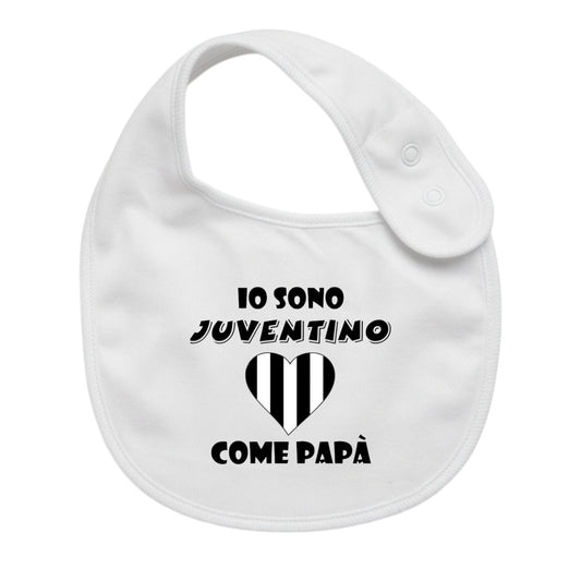 Bavaglino Neonato Personalizzato in cotone 0/12 MESI JUVENTUS