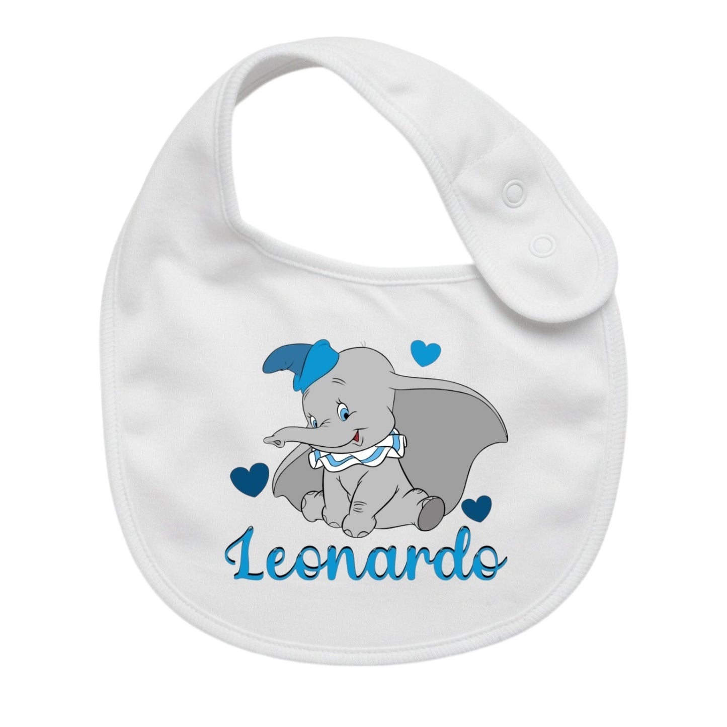 Bavaglino Neonato Personalizzato in cotone 0/12 MESI DUMBO