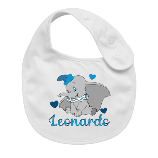 Bavaglino Neonato Personalizzato in cotone 0/12 MESI DUMBO